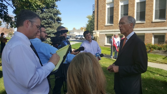 David Domina at landowner rally