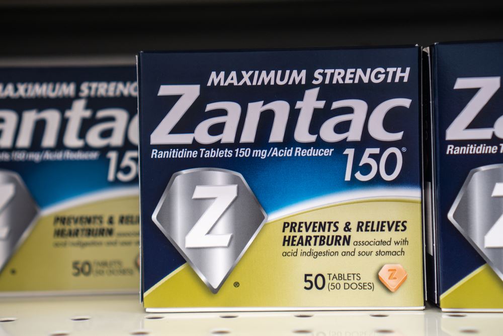 A box of Zantac